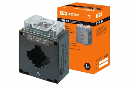 TDM ELECTRIC SQ1101-0093 Трансформатор тока измерительный ТТН  40/300/5- 5VA/0,5 TDM